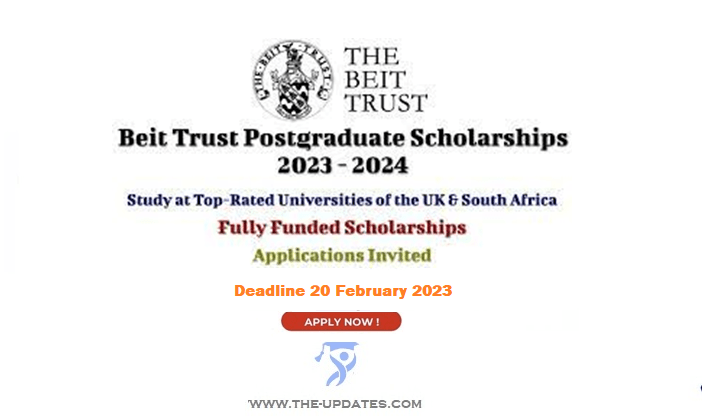 Beit Trust Postgraduate Scholarships for African Students to Study in UK and South Africa