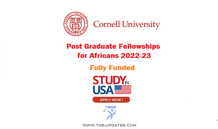 Graduate School Fellowships for Africans at Cornell University USA