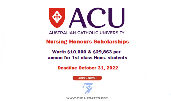 Nursing Honours Scholarships at Australian Catholic University 2022–2023