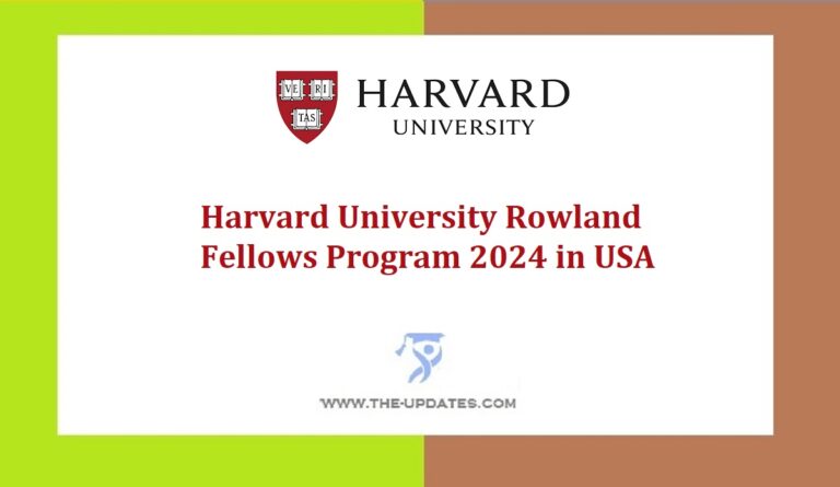 Harvard University Rowland Fellows Program 2024 In USA   Harvard 768x445 