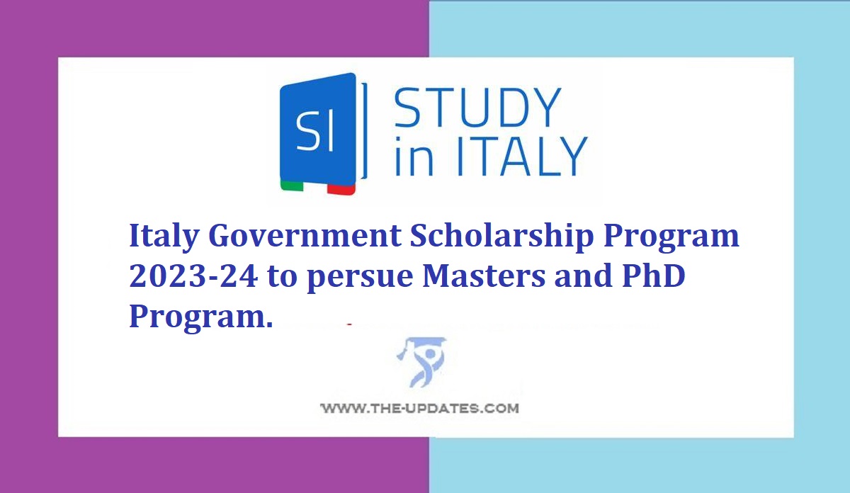 italy scholarship 2023 for phd