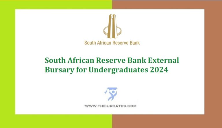 South African Reserve Bank External Bursary For Undergraduates 2024