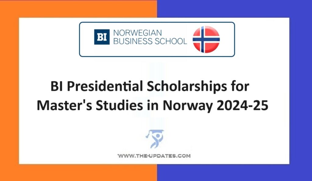 BI Presidential Scholarships for Master's Studies in Norway 2024-25