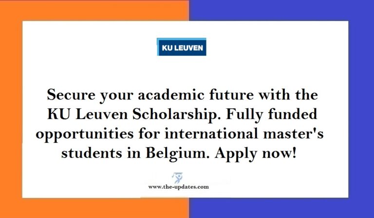 KU Leuven Masters Fully Funded Scholarships News 2024 25 Belgium   KU Leuven Masters Fully Funded Scholarships News 2024 25 Belgium  768x447 