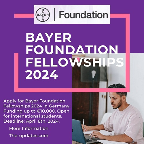 Bayer Foundation Fellowships 2024, Germany