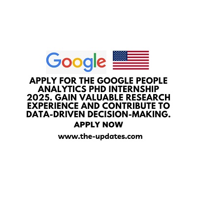 People Analytics PhD Internship at Google – Summer 2025