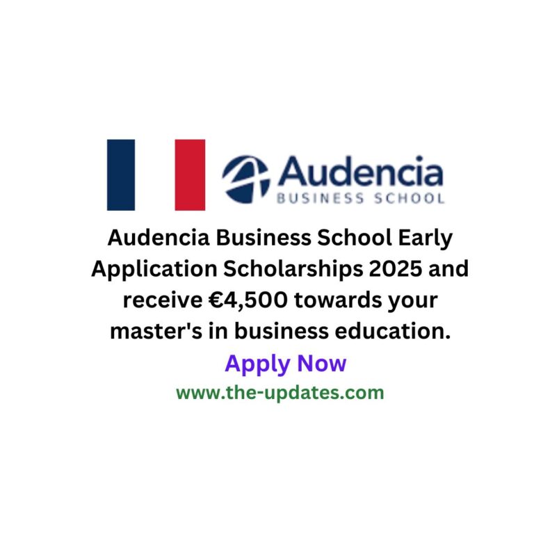 Audencia Early Application Scholarships 2025 France