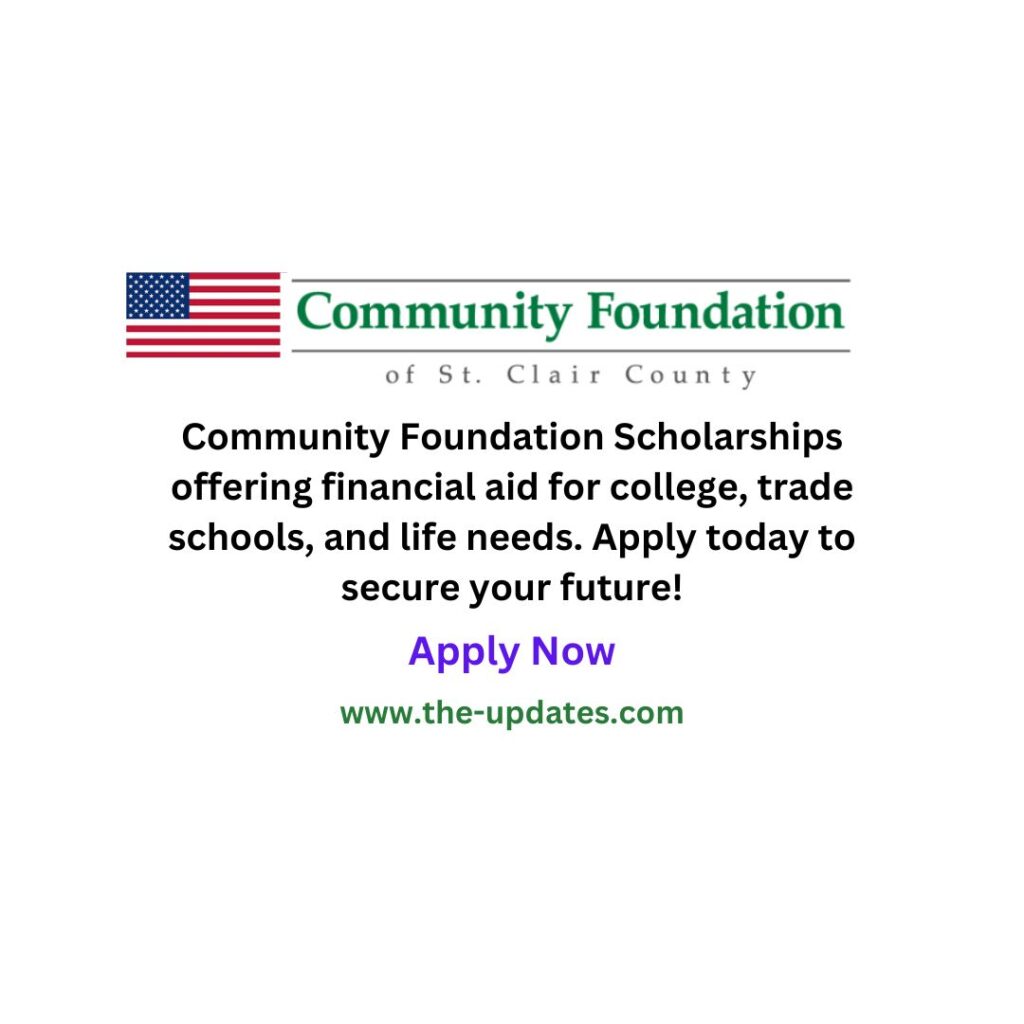 Community Foundation Scholarships 2025, USA