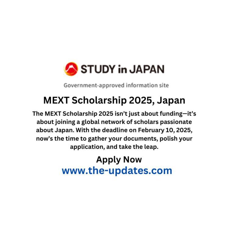 MEXT Scholarship 2025, Japan