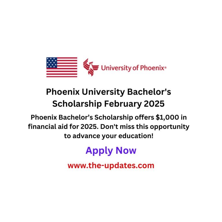 Phoenix University Bachelor's Scholarship February 2025