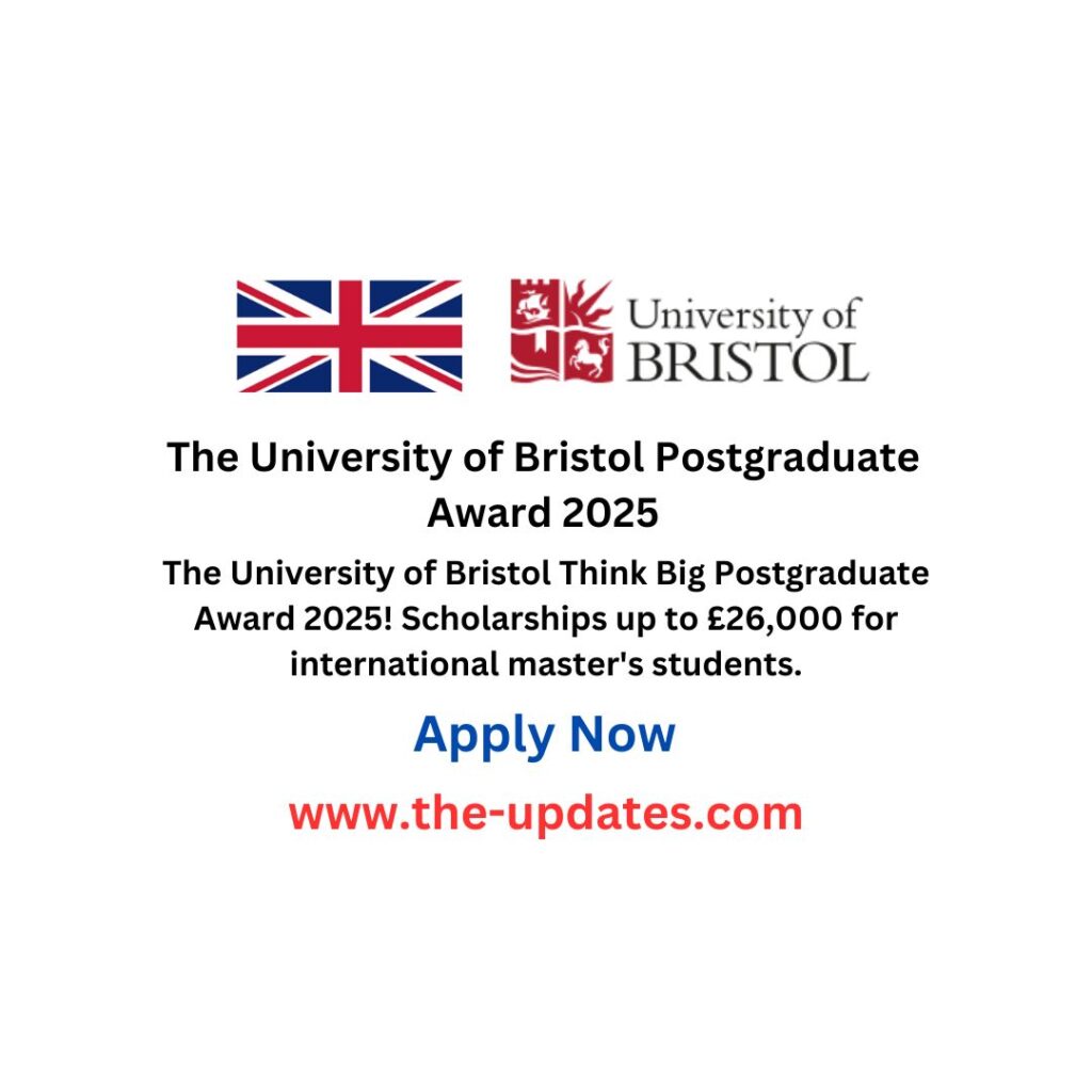 The University of Bristol Postgraduate Award 2025