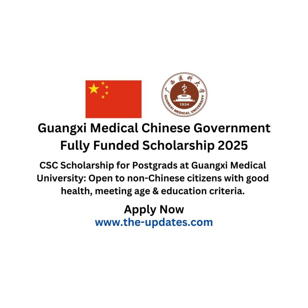 Guangxi Medical Chinese Government Fully Funded Scholarship 2025