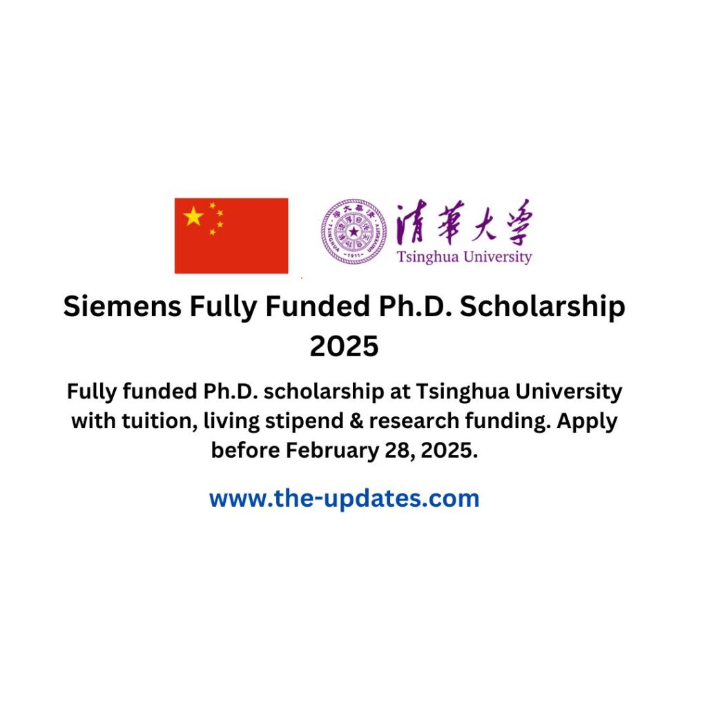 Siemens Fully Funded Ph.D. Scholarship 2025