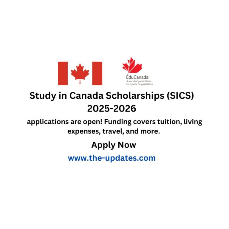 Study in Canada Scholarships (SICS) 2025-2026